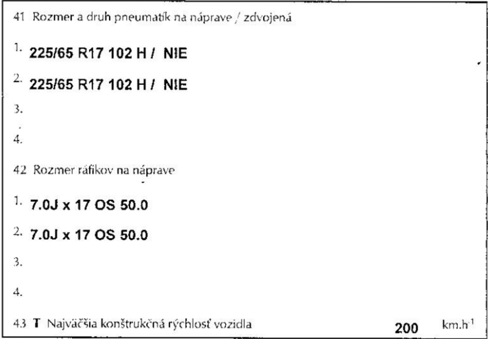 rozmery diskov